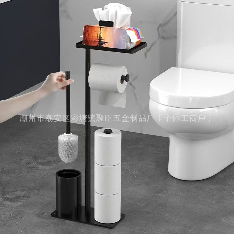 HavenRack Freestanding Toilet Paper Holder with Brush
