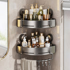 HavenRack No-Drill Corner Shower Organizer with Towel Bar