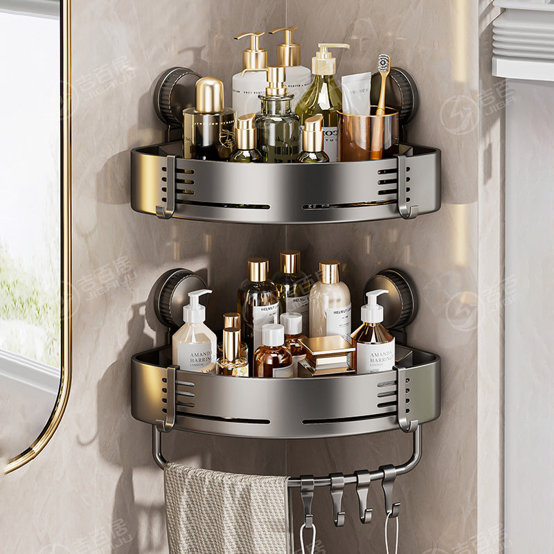 HavenRack No-Drill Corner Shower Organizer with Towel Bar
