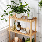 HavenRack 3-Tier Bamboo Over-the-Toilet Storage Rack – Freestanding Bathroom Organizer