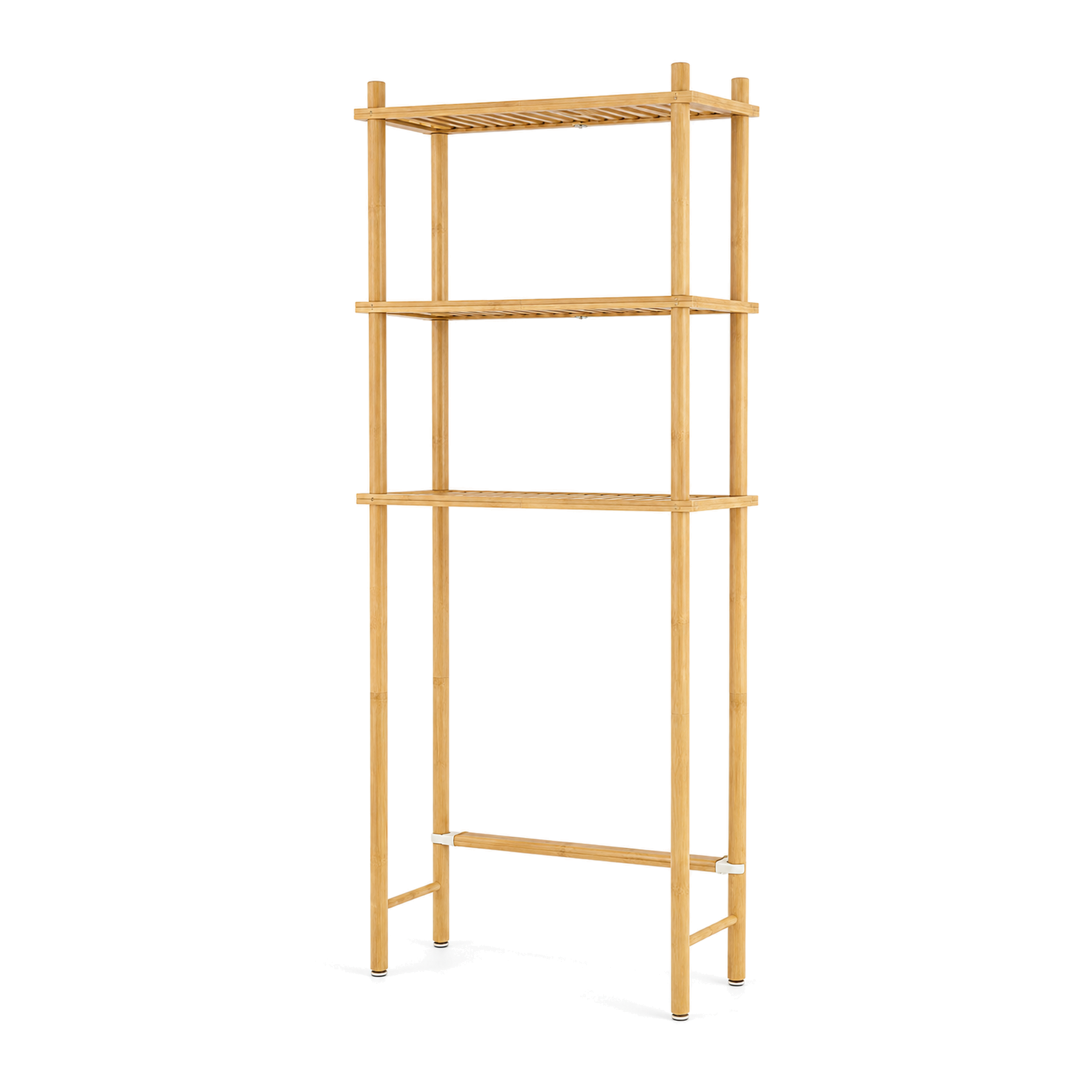 Bamboo over-the-toilet storage rack product dimensions